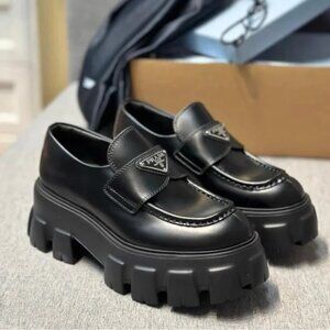 Prada Black Chunky Sole Women's Loafers